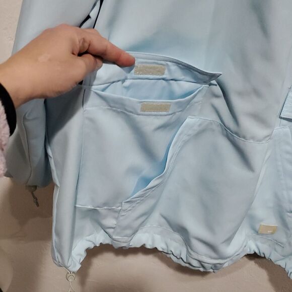 Nike Y2K Light Blue Hooded Jacket Size L - Picture 10 of 15